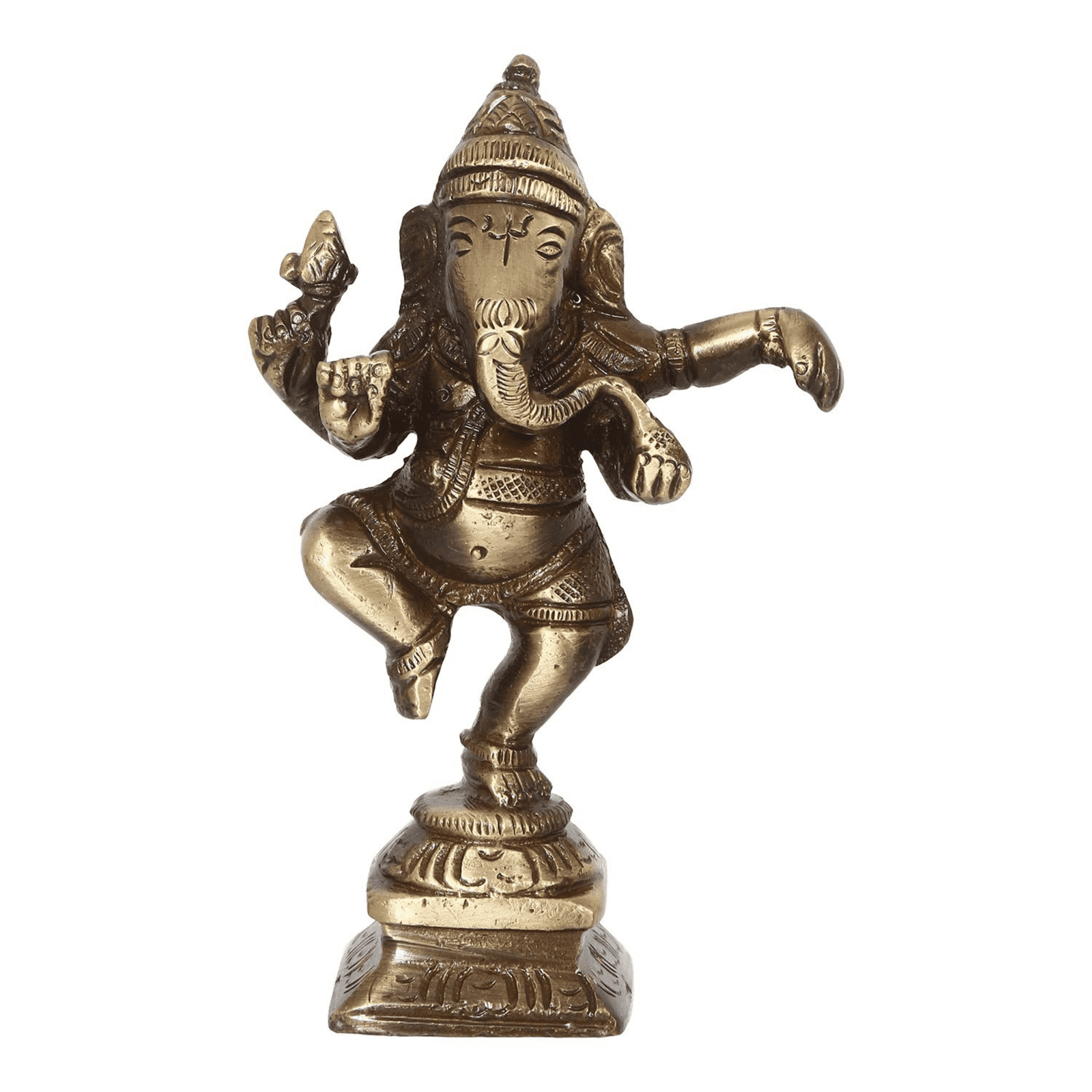 Buy Ganesha Dancing Brass Statue – shreejaa.com