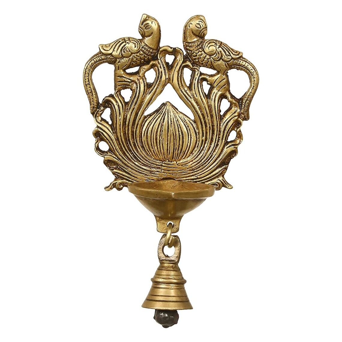 Buy Antique Brass Oil Lamp With Wall Mount Screws