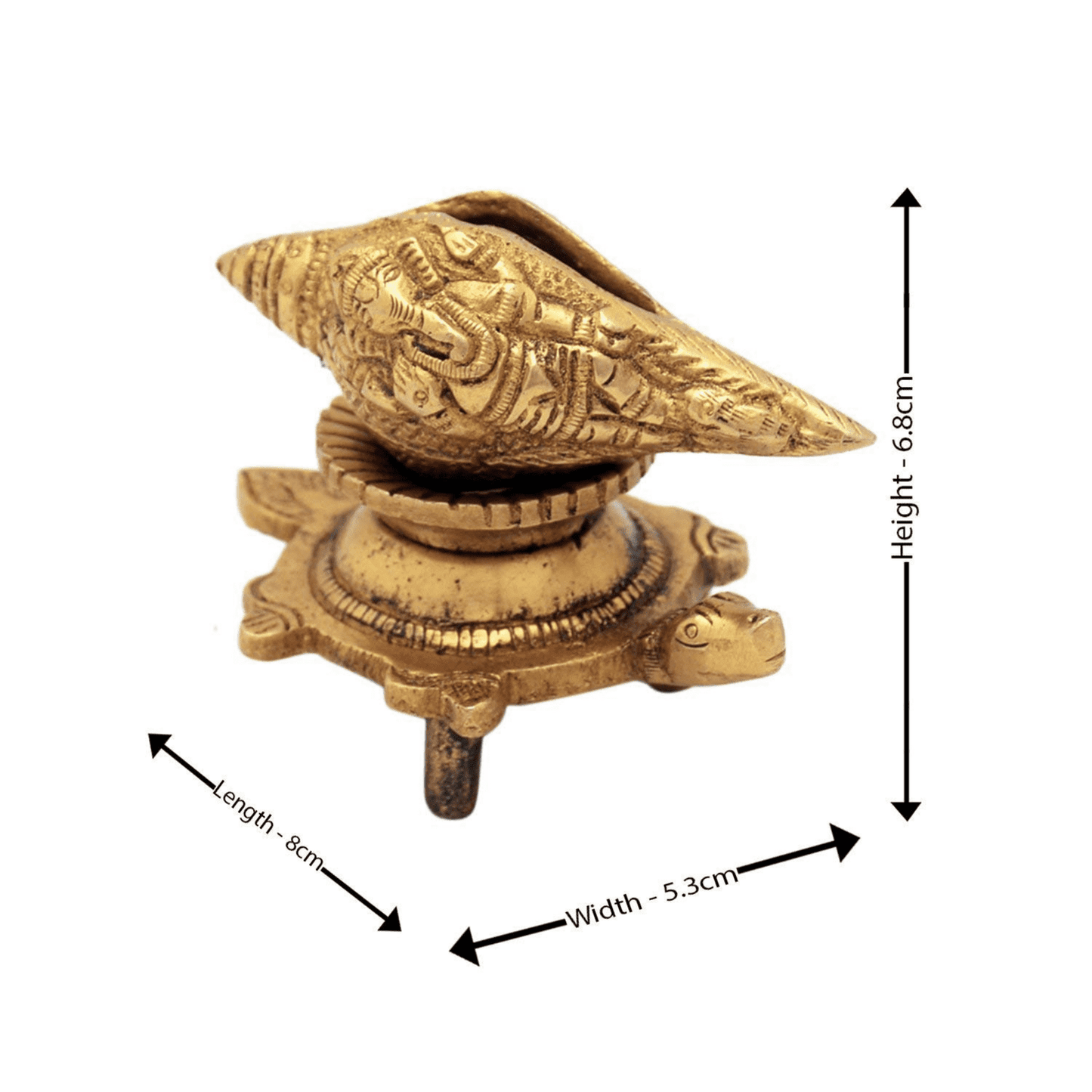 Buy Brass Vishnu Shankh Conch Shell For Pooja, Best Diwali Pooja Decoration