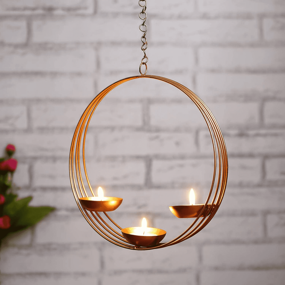 Buy Unique Decorative Hanging Metal Tea Light Holder – shreejaa.com