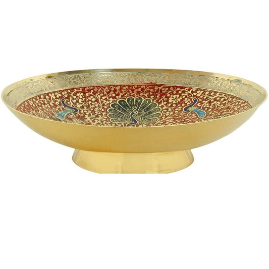 Buy Antique Design Brass Decorative Bowl For Fruits
