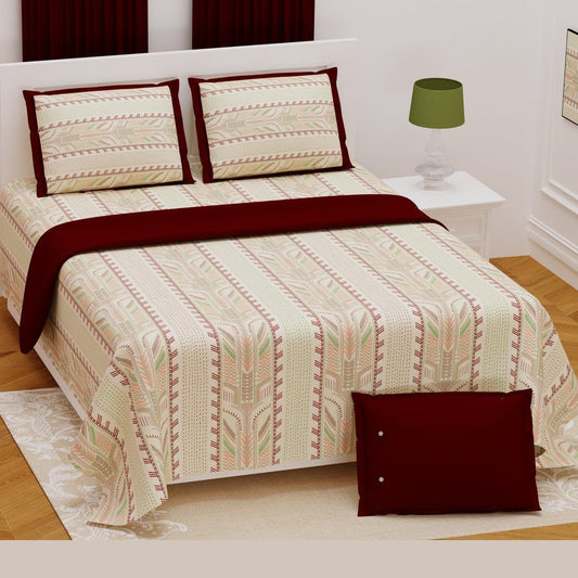 Buy Stripe Kantha Bedding Bedspreads With 2 Pillow Covers