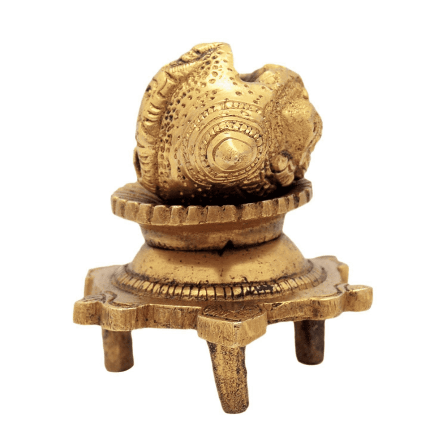 Buy Brass Vishnu Shankh Conch Shell For Pooja, Best Diwali Pooja Decoration